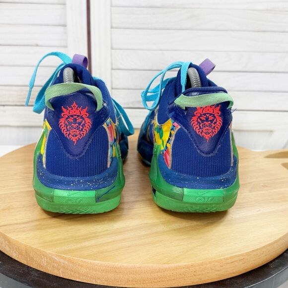 Nike Youth LeBron Witness 7 Basketball Sneakers Blue Multi 6 Big Kid DQ8650-400 - Picture 6 of 12